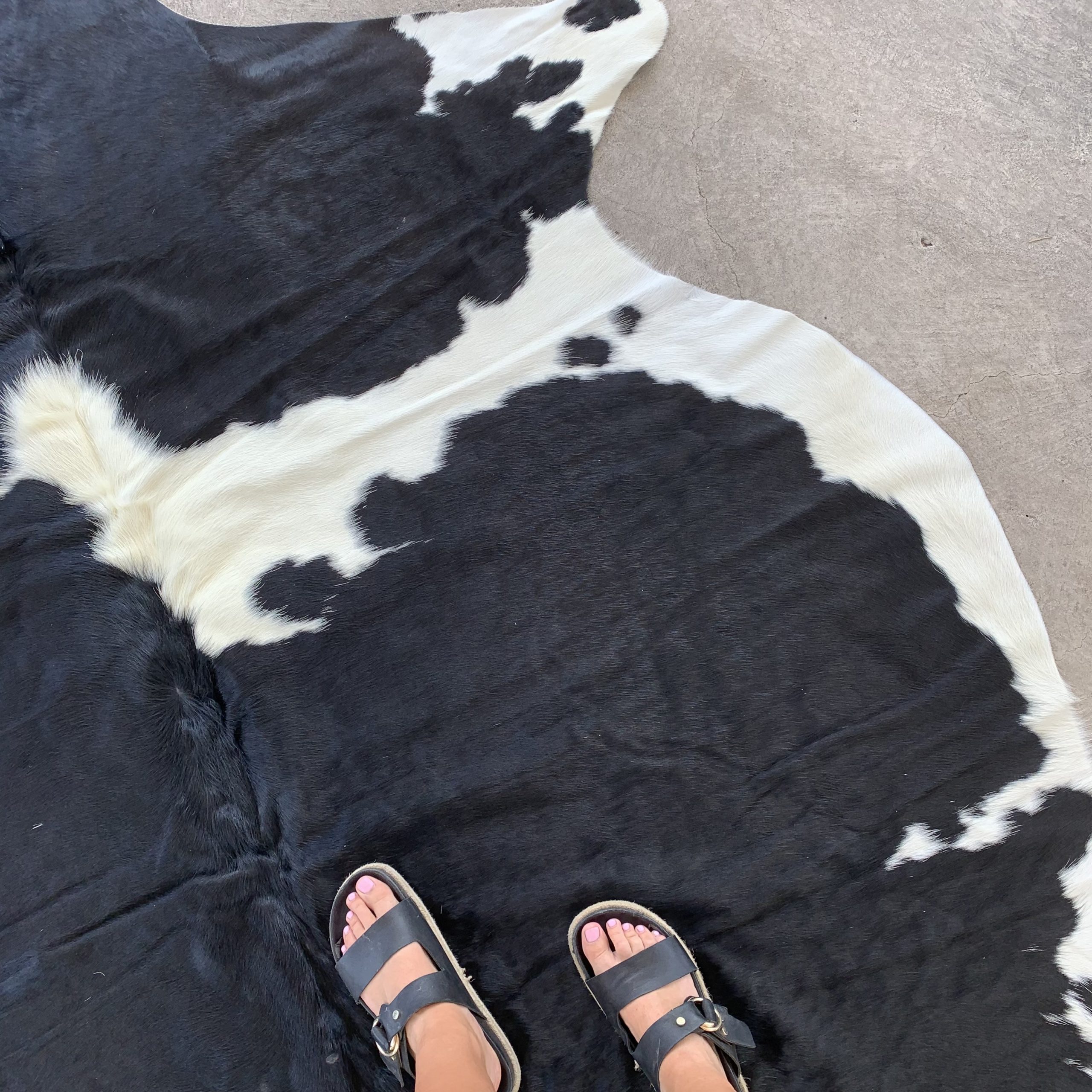 Alfombra XXL Negro-Blanco